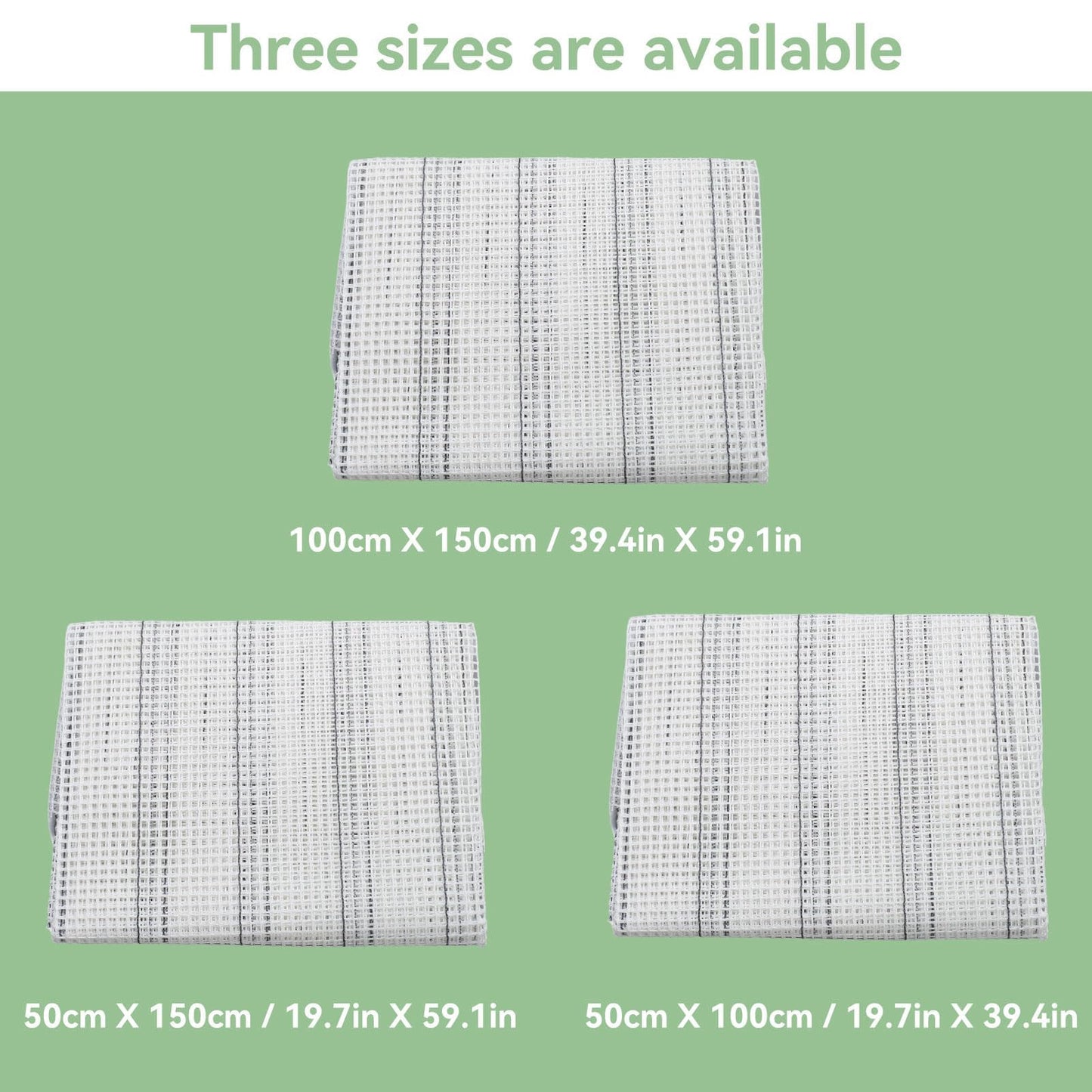 Latch Hook Canvas, Mesh Canvas Sheets Blank Rug Hooking Mesh Sheet Blank Hooking Meshh for Crafts Supplies Making (50 * 150cm)