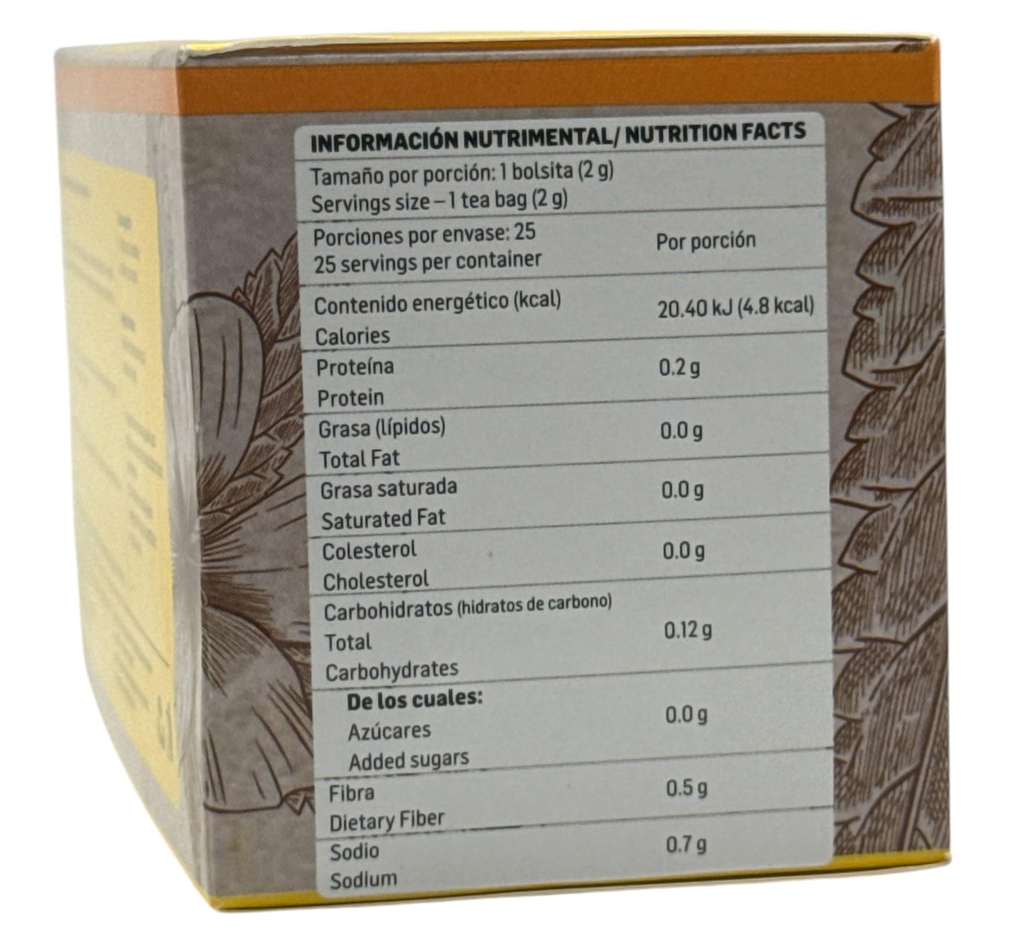 Damiana Herbal Tea – 100% Turnera diffusa – 25 Tea Bags – Natural Caffeine-Free Infusion – Traditional Herbal Beverage – Té de Damiana de California – Hecho en México