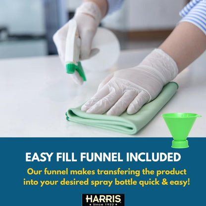 HARRIS Hydrogen Peroxide Ready to Use, 128oz, for Kitchen, Bath, Laundry and Home with Easy Fill Funnel Included, Unscented