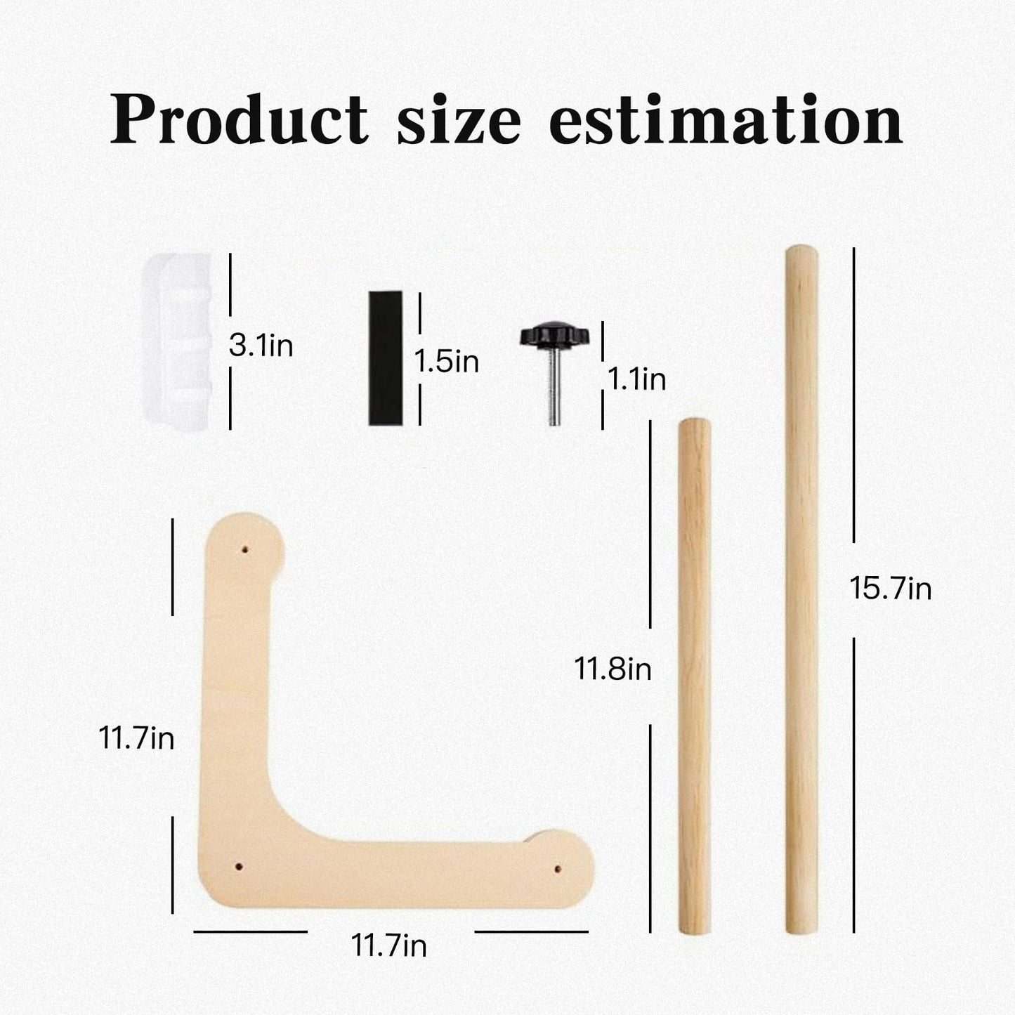 Adjustable Embroidery Stand,Needlepoint Stand,Embroidery Holder Stands with 2 Size Rods (11.8" & 15.7") ,Perfect Cross Stitch Stand for Sewing,Needlepoint,and Quilting Projects