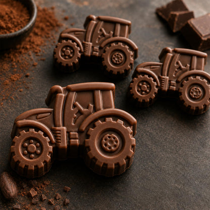 2 Pack Tractor Silicone Mold 3D Tractor Themed Silicone Molds Food Grade Non-Stick Silicone Molds Tractor Shape Cake Mold for Chocolate Candy Resin Epoxy Handmade Soap Gummy Ice Cube DIY Crafts