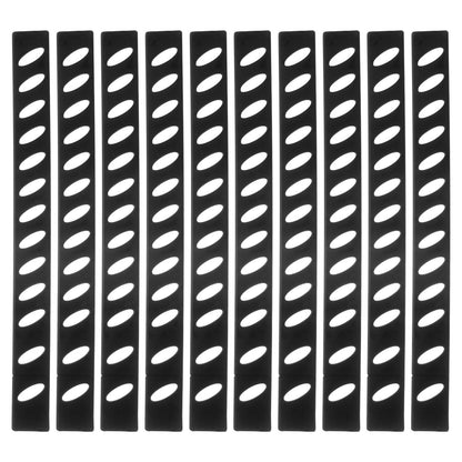 uxcell 50Pcs Blade Edge Guards Knife Protector, 215x20x4mm Plastic Blade Edge Cover Sleeves Universal Knife Covers Knife Sheath for Kitchen, Black
