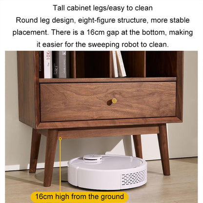 FDFDF Home Solid wood vinyl record cabinet CD rack storage gramophone floor-standing small bookshelf magazine