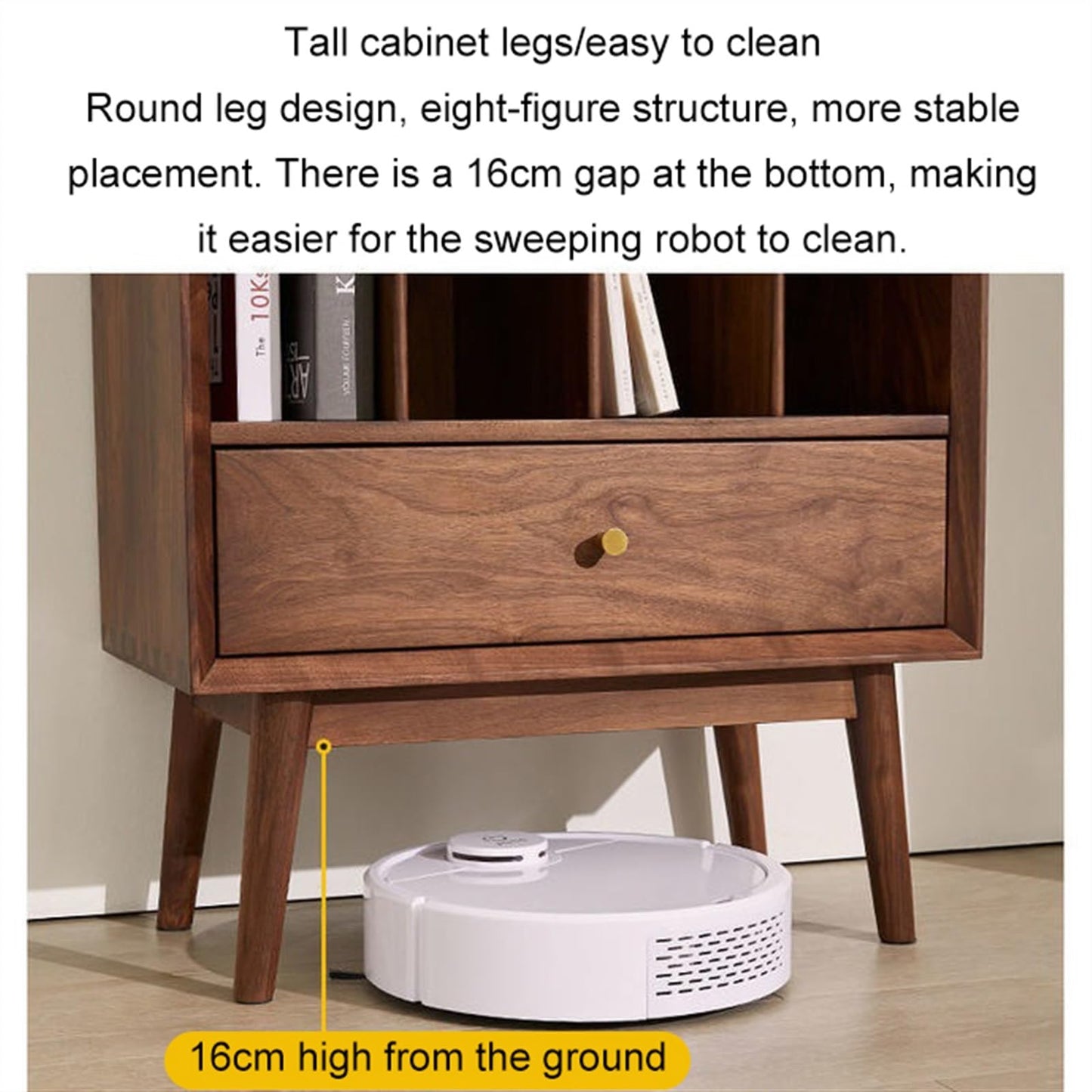 DUHTFCY CD-Holder Solid Wood Vinyl Record Cabinet CD Rack Storage Cabinet Gramophone Cabinet Floor-Standing Small Bookshelf Magazine Cabinet Living Room Side Cabinet Record Player Stand