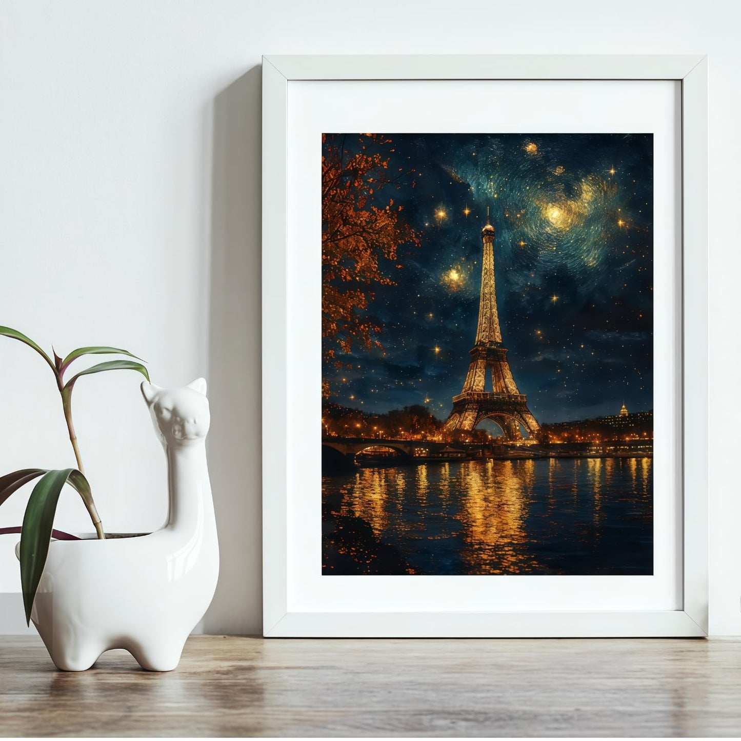 BYGFHLYW 5D Diamond Painting Kits for Adults, Landscape Eiffel Tower Diamond Art Kits for Adults Beginner, DIY Full Drill Diamond Dot Gem Painting for Home Wall Decor 12x16inch