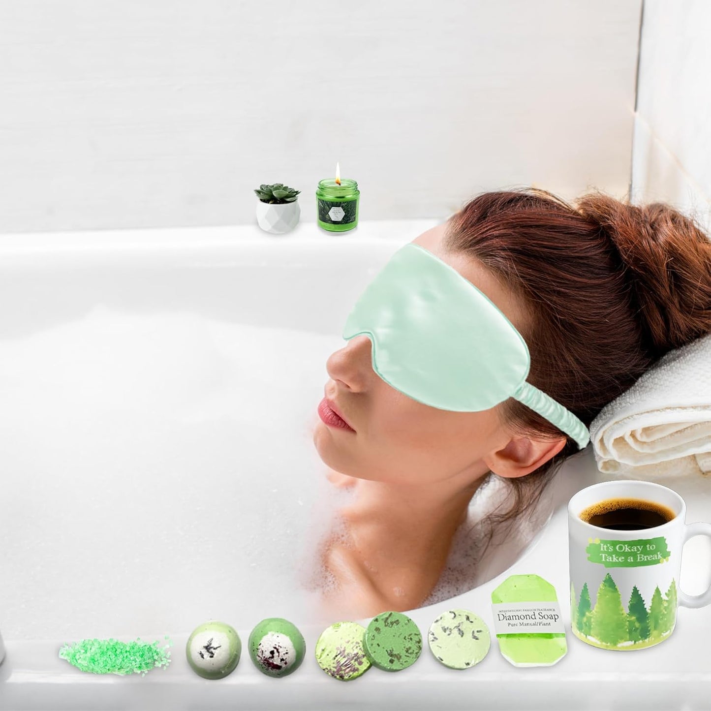 Thinking of You Unique Gifts - 12 Pieces Birthday Care Package for Women, Relaxing Spa Basket Box Gift Set for Her