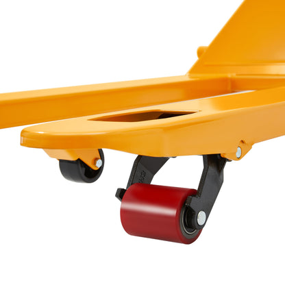Aeqanta Pallet Jack 6600 lbs Capacity, 27" x 48" Forks, Heavy Duty Manual Pallet Jack Truck with Quiet PU Wheels, for Retail Showrooms, Epoxy Floors & Heavy Manufacturing