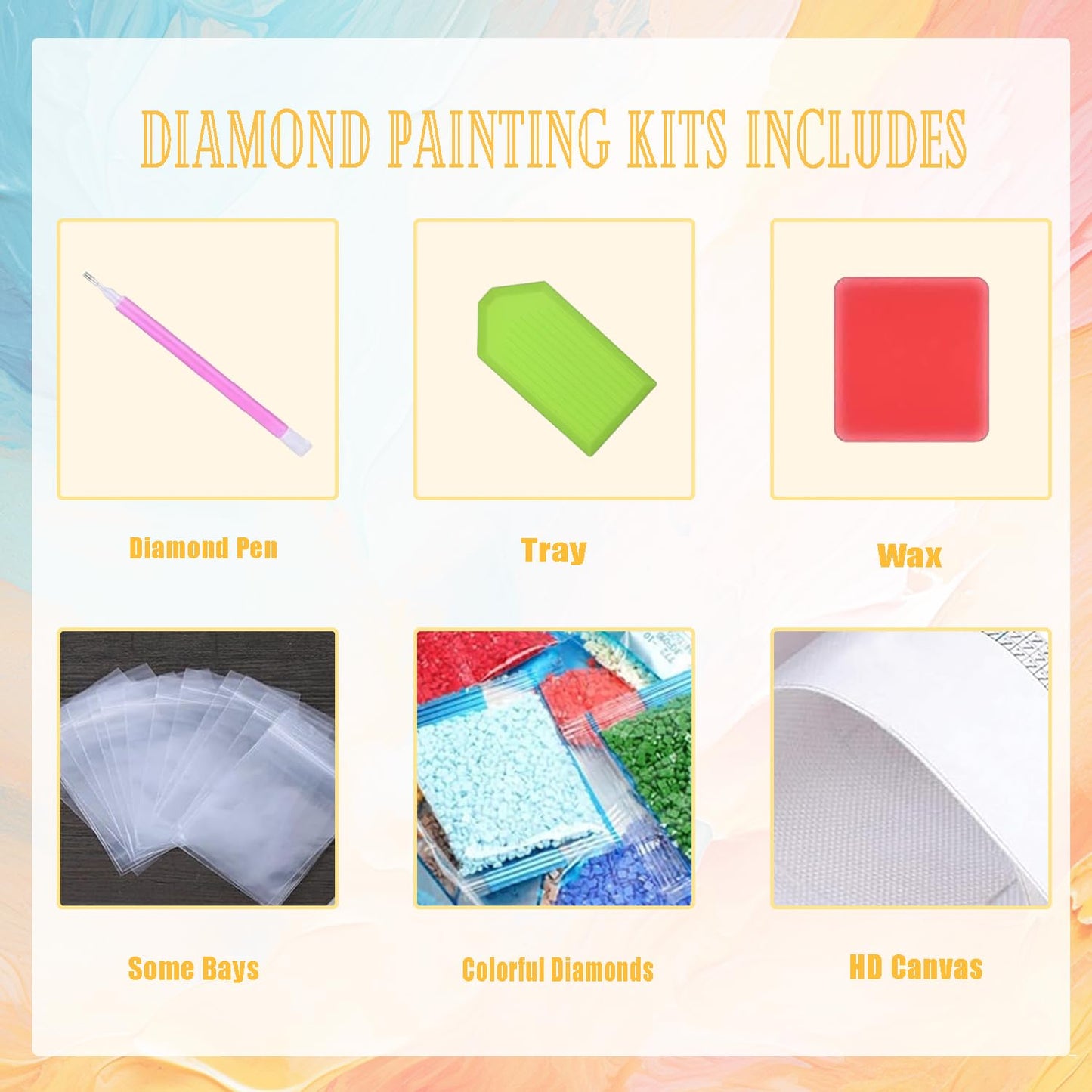 EWJRNSF 5D Diamond Painting Kits for Adults Beginners, Diamond Arts Kits Diamond Art Sets,Gem Painting Arts & Crafts Home Wall Decoration 11.8x15.7 Inches 3 Pack Hummingbird