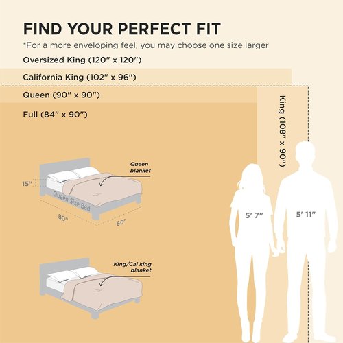 Bedsure GentleSoft California King Size Blanket - Cozy Frost Gray Fleece Throw, 102x96 Inches