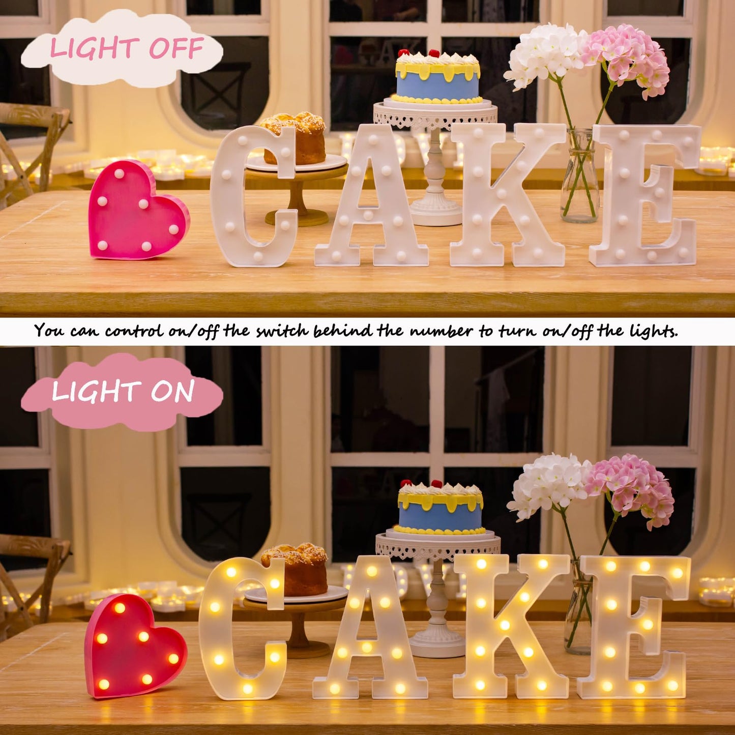IFDGCTK BAR LED Marquee Sign, Warm White Light Up Letters, Decorative Led BAR Letter, Battery Powered Light Up Sign for Bar, Home, Party, Wall & Table Decor