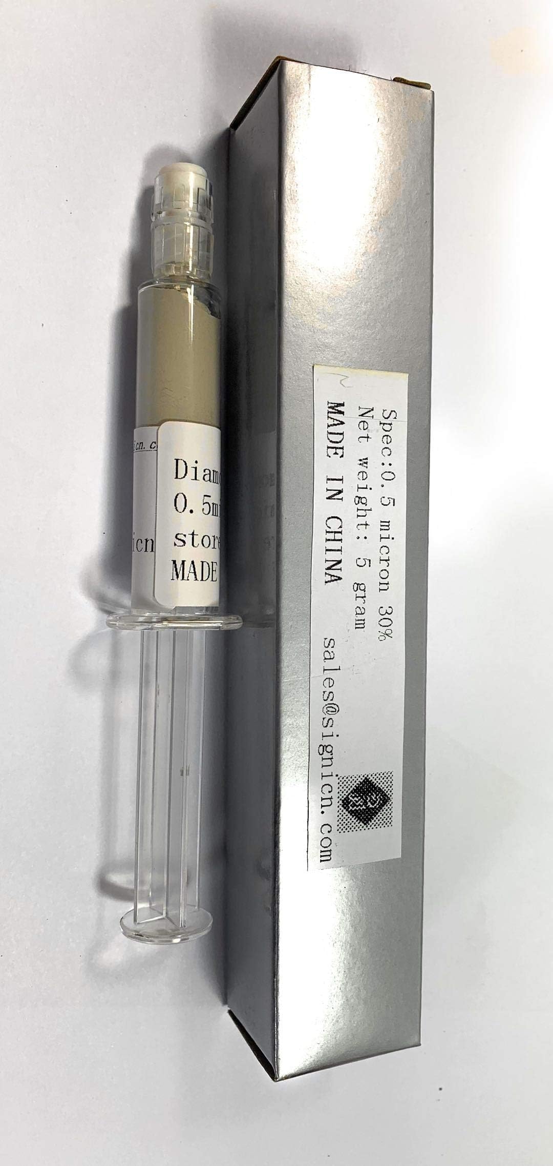 Diamond Lapidary Paste for Finest Mirror Finish 5 Gram (50,000 Grit / 0.5 Micron)