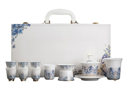 10 Pcs, Top Ceramic China Tea Set, Bone China Tea Cups Set, Fine China, Teacup, Chinese Gifts