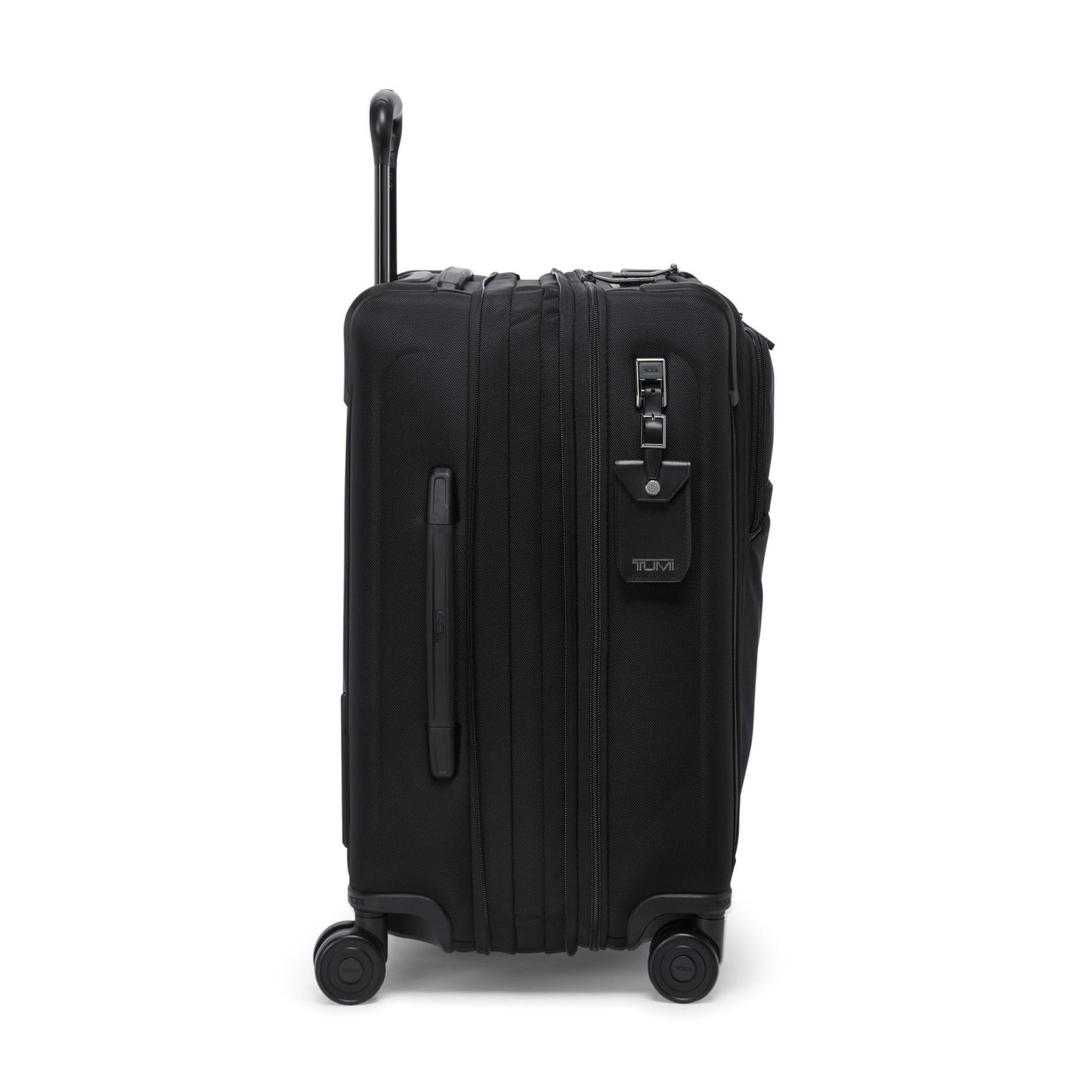 TUMI - Alpha Large Dual Access Expandable 4-Wheeled Carry-On Luggage - Zipper Expansion - Durable and Lightweight Travel Suitcase - TSA Lock Tracer - Black