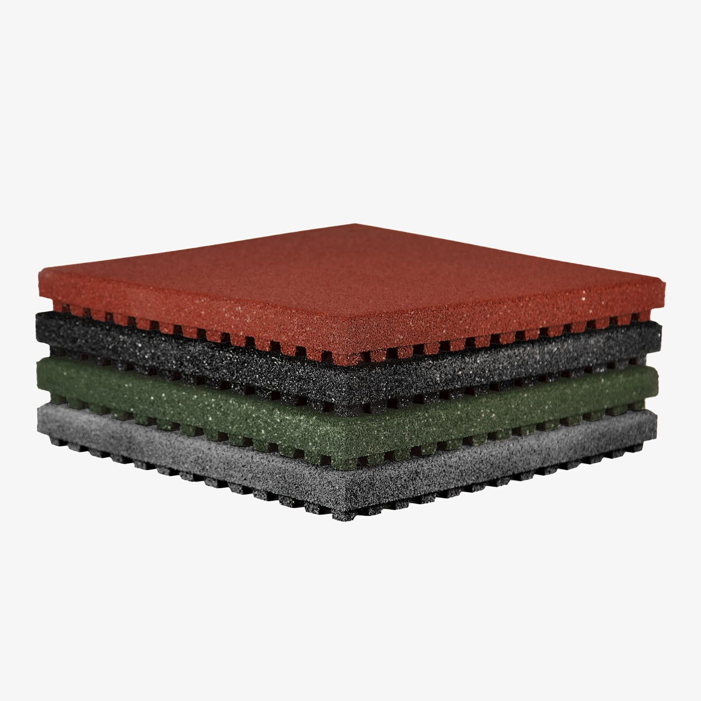 IncStores 2.5 Inch Thick Jamboree Rubber Interlocking Floor 2' x 2' Tiles | Heavy Duty Rubber Outdoor Tiles to Build Better Playgrounds at Homes, Schools, and Daycares | Black, 75 Tiles