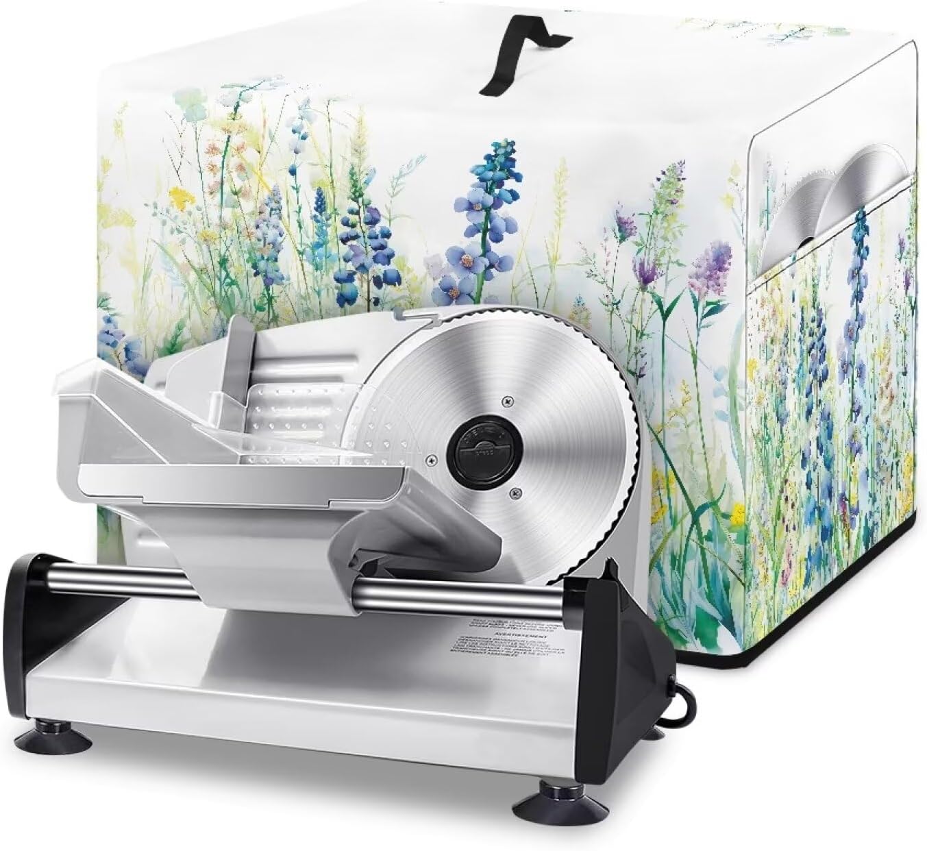 Kitchen Appliance Cover for Food Slicer, Dust-Proof Washable Electric Appliance Protective Cover with Side Pocket