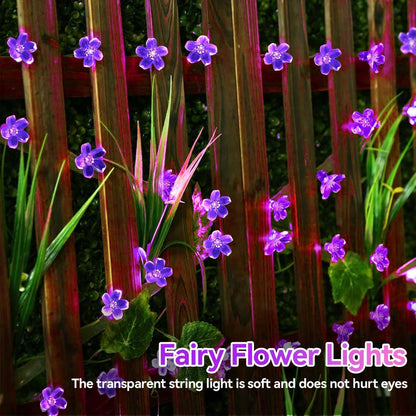 15FT 30LED ITICdecor Flower String Lights Fairy Lights Battery Operated Indoor&Outdoor Twinkle Lighting Bedroom Decor