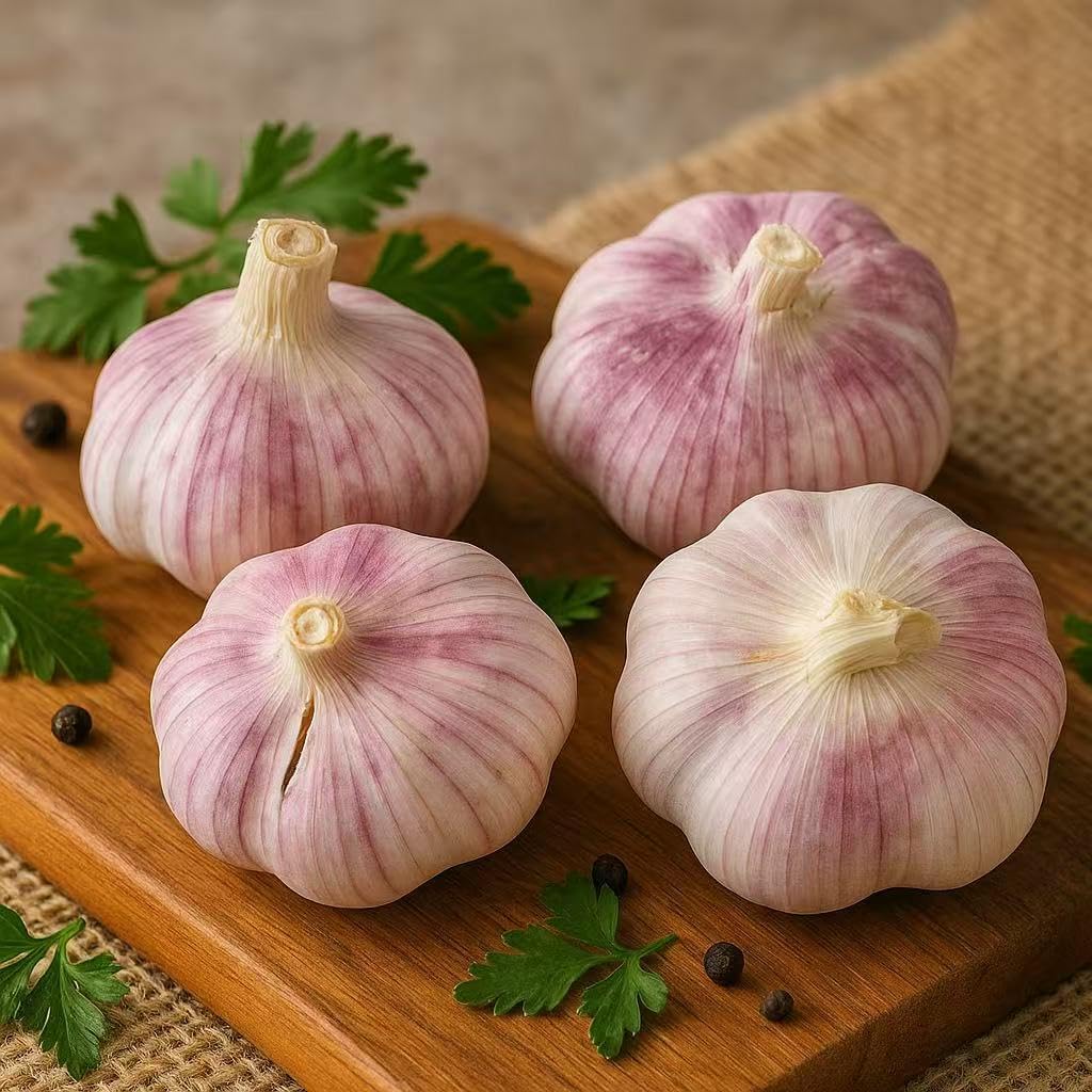 Loseedsoo Bulbs (6 Pack) Garlic for Planting Fresh Hardneck Seed Garlic, Non-GMO Heirloom Cloves for Growing or Cooking