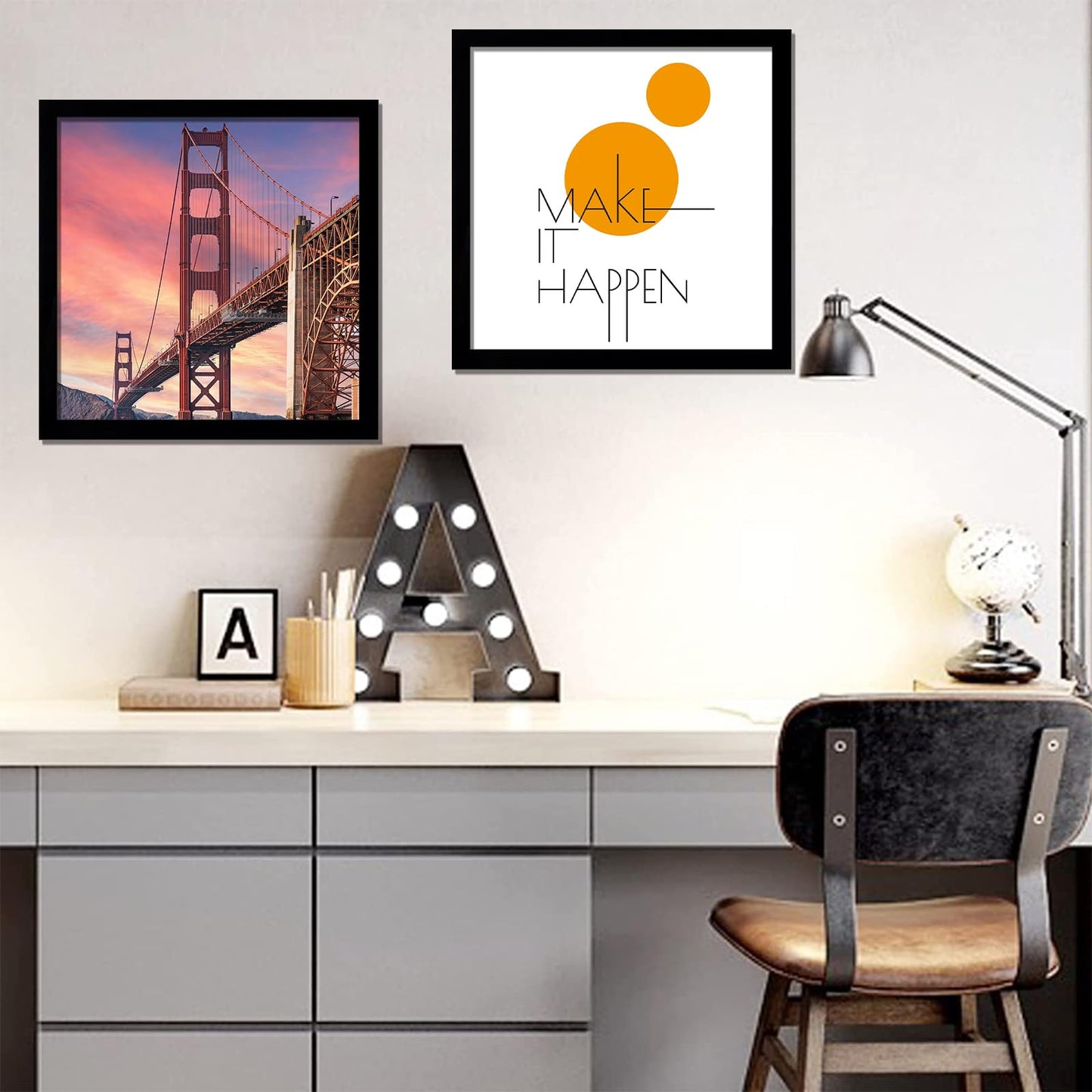 ijuerybai Black 12x12 Picture Frame Set of 3, High Transparent Frame for 12 By 12 Square Photo Collage Canvas Poster Size Wall Mount and Tabletop Horizontally Vertically (Black, 12 x 12 inches)