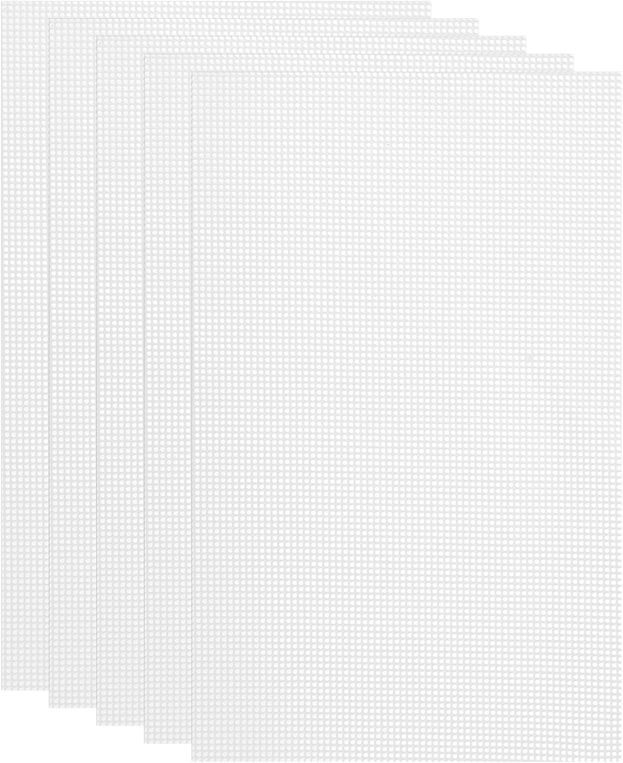 uxcell 13 x 20.9" Silicone Dehydrator Sheets, 5 Pcs Non-Stick Reusable Drying Mesh for Food Dehydrator, White