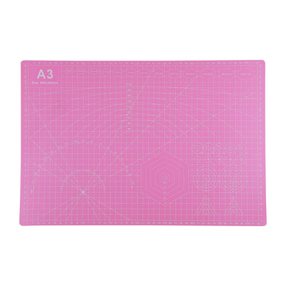 Cutting Mat A3 Pink, Self Healing Cutting Mat 12x18 Inch, 5-Ply Rotary Cutting Board Double-sided for Cutting Quilting Modeling Projects