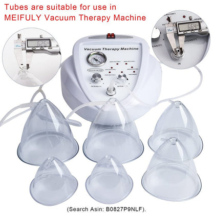 Vacuum Cupping Machine Accessories, Premium Silicone Y Type Hose Tubing for Large Cups