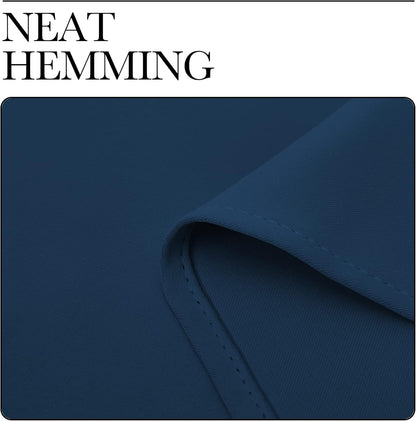 NICETOWN Blackout Curtain Panels - Thermal Insulated Draperies in Moroccan Blue | 29x40 Inch, 1 Pair