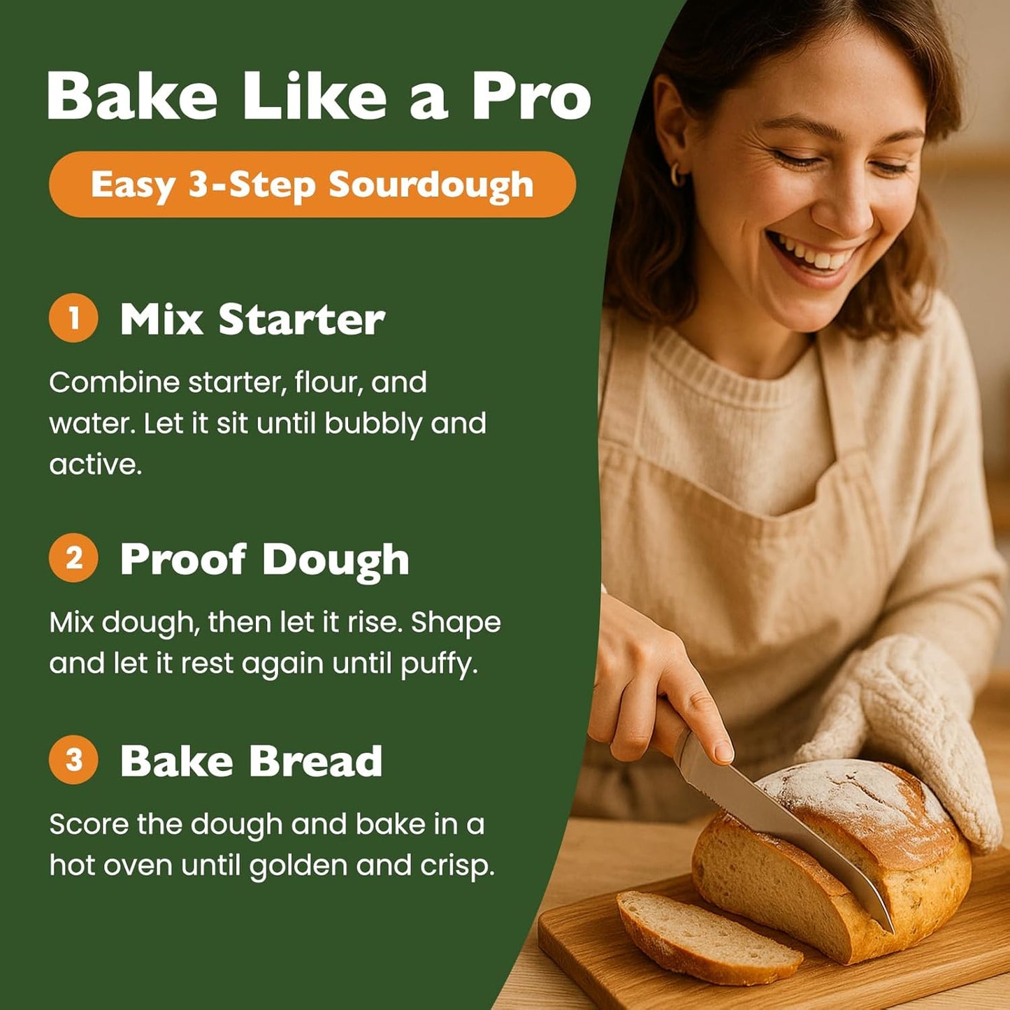 Helena Vitalit Set 10" 9" Bannetons,1000ml Sourdough Starter Kit Bread Baking with Oval & Round Silicone Starter Jar