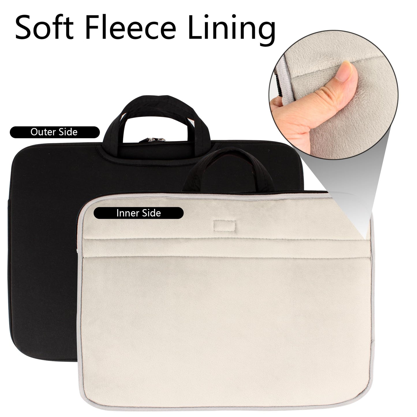 Aonstyna A3 Light Pad Carrying Bag for Diamond Painting,Diamond Painting Light Pad Bag,Laptop Tote Bag,Tracing Light Board Carrying Bag,Padded Fleece Liner Protective Case for A3 Light Pad