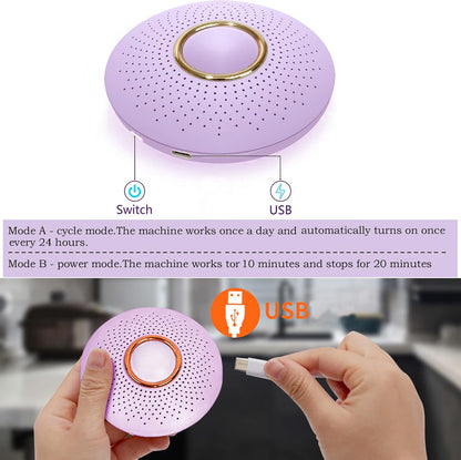 Portable USB Rechargeable Refrigerator Deodorizer, Outperforms Baking Soda, Keeps Food Fresh Longer