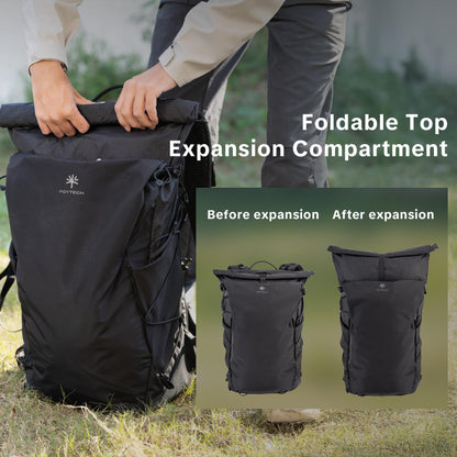 PGYTECH OnePro Ultralight Camera Backpack, Expandable Camera Bag 30L for Photographers, Outdoor Travel Bag with Dividers and 16" Laptop Sleeve, Compatible with DSLR/Drones/Mirrorless (Aurora Purple)