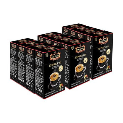 King Coffee Espresso Instant Coffee Vietnamese Coffee, Trung Nguyen International, Arabica Instant Coffee Mix, Medium Roast, 15 Sticks Per Box x 2.5g, Pack of 12