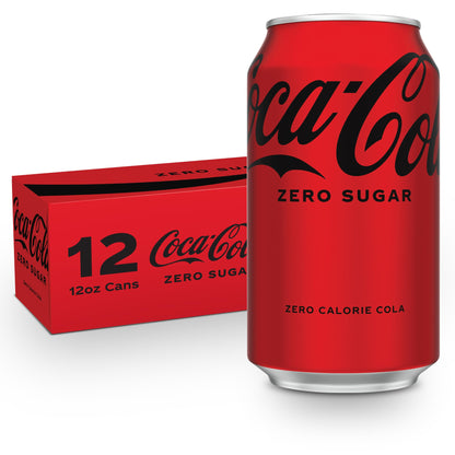 Coke Zero Sugar Cola Soda, 12 oz, 12 Pack (Package May Vary)