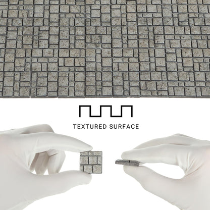 Dollhouse Flooring, Miniature Pavement Bricks, 1/12 Scale Accessories, Mini Bricks for Landscaping, 50pcs, REDUCIO!