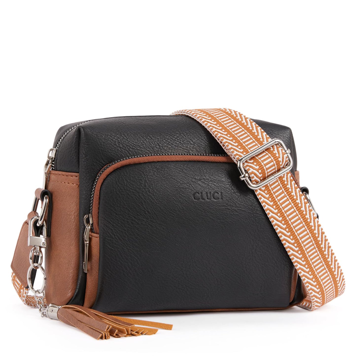 CLUCI Crossbody Bags for Women Trendy, Vegan Leather Shoulder Handbags，Purses for Women with Adjustable Wide Strap