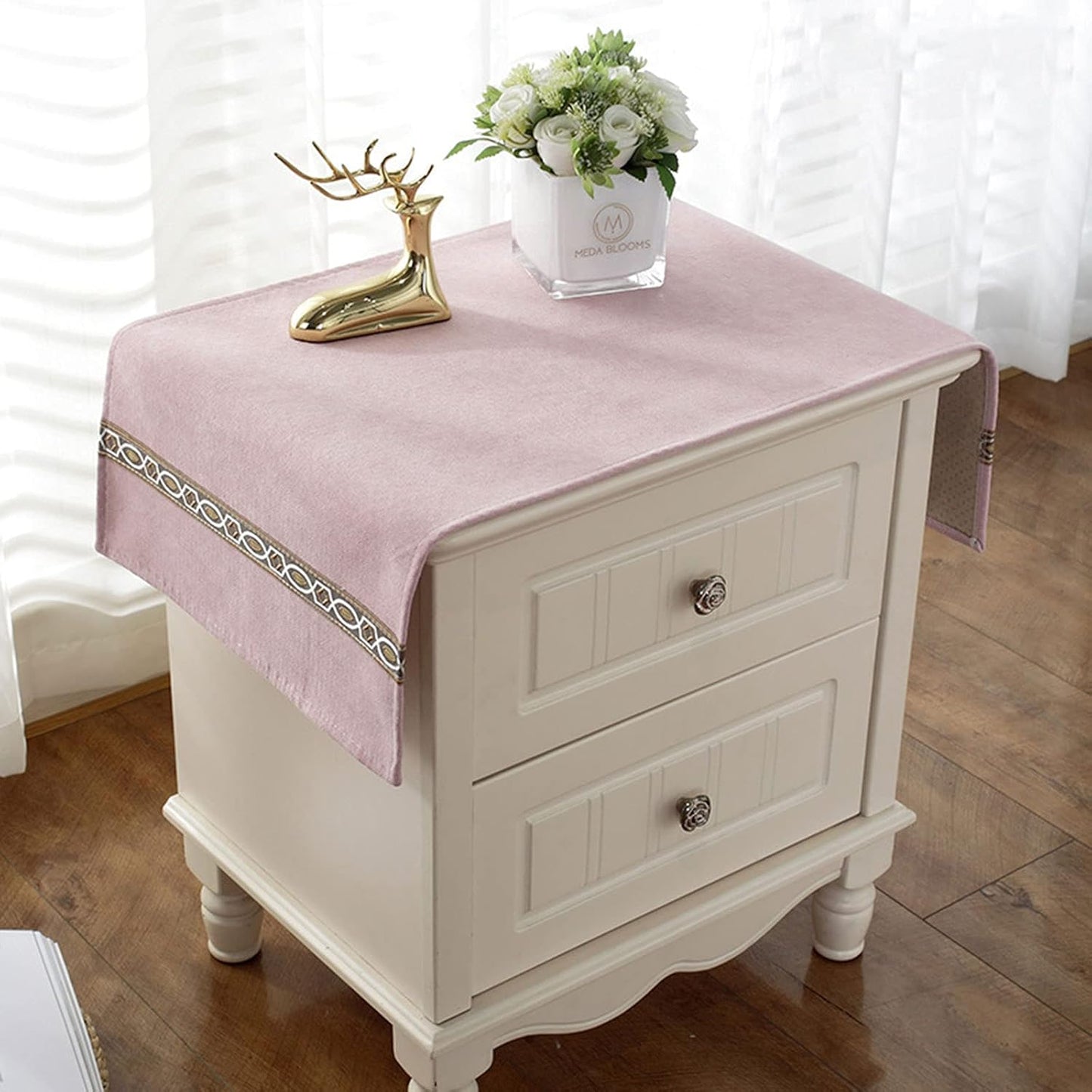 Bedside Tablecloth Table Dustcover End Tablecover Bedside Tabletop Home Decoration Fabric Tablecloth Bedside Table