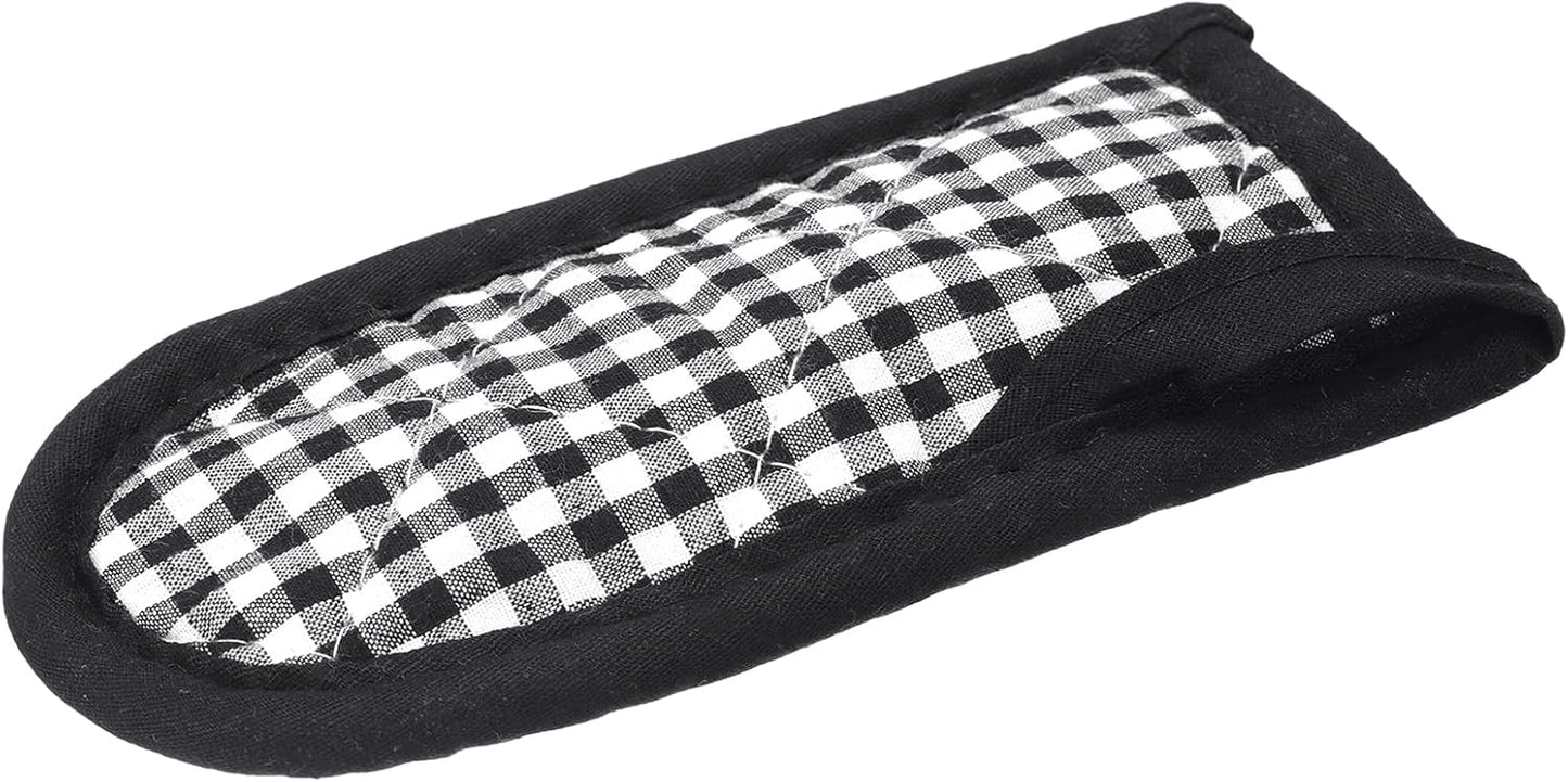 uxcell 2Pcs Pot Handle Covers, Heat Resistant Sleeve for Iron Skillet, Kitchen Baking Cooking Supplies, Black White