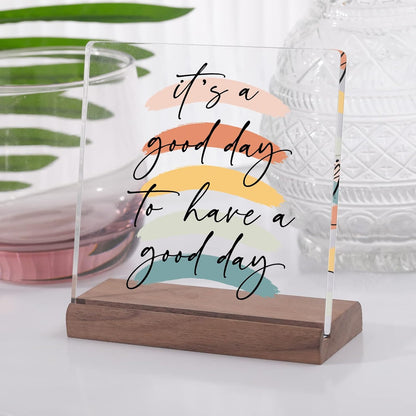 Motivational Office Desk Decor for Women, Inspirational Signs Gifts, Aesthetic Office Table Decorations