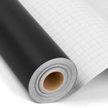 iImagine Vinyl 12'' x 42Ft Matte Black Permanent Vinyl Roll - Permanent Adhesive Vinyl Roll for Silhouette, Cameo Cutters, Signs, Craft Die Cutters, Home Decor,