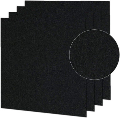 4 Pack Activated Carbon Pre-filter Machine Precut for Idylis Air Purifiers AC-2125, AC-2126, Model # IAF-H-100B