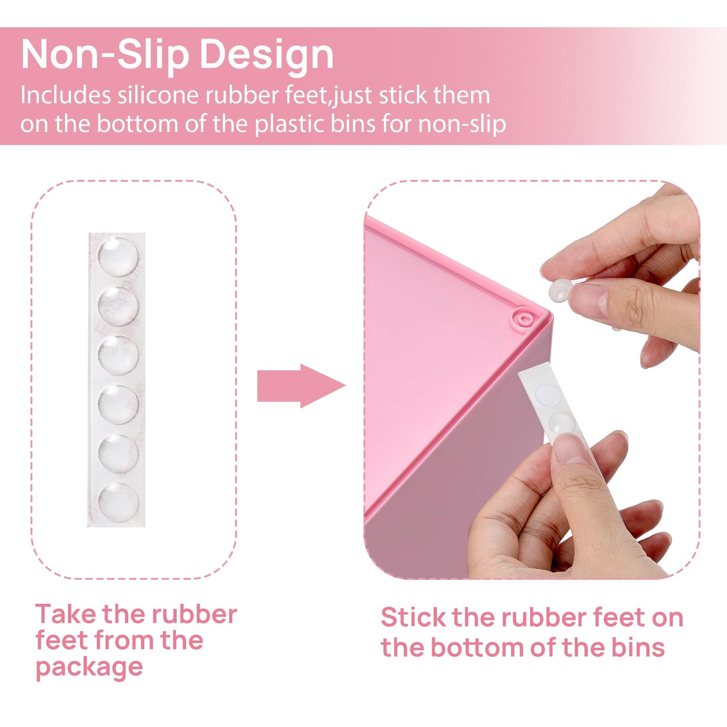 Vtopmart 4 Pack Small Clear Stackable Storage Drawers,Acrylic Bathroom Makeup Organizer,Plastic Storage Bins For Vanity, Undersink, Kitchen Cabinets, Pantry, Home Organization