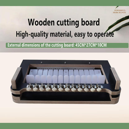 12 Wire Wooden Soap Cutter, Professional Handmade Soap Cutting Machine, Cuts 1-12 Bars, Soap Cutting Thickness: 2.5cm, for Handmade Soap Making, Candles Trimming and Cheese Cutting