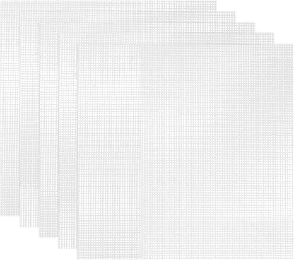 uxcell 14 x 14" Silicone Dehydrator Sheets, 5 Pcs Non-Stick Reusable Drying Mesh for Food Dehydrator, White