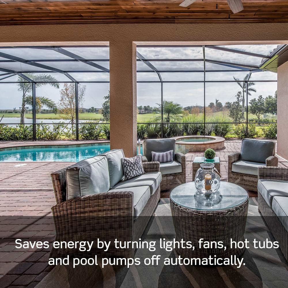 Leviton Countdown Timer Switch for bathroom fan and household lights, 5-10-15-30 min, No Neutral Required, Single Pole, 15A, 1/2 HP/9.8A Fan/Motor, DT130-1LW, White