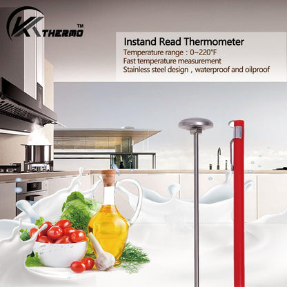 KT THERMO Instant Read 1-Inch Dial Thermometer, Best for Coffee Drinks, Chocolate Milk Foam