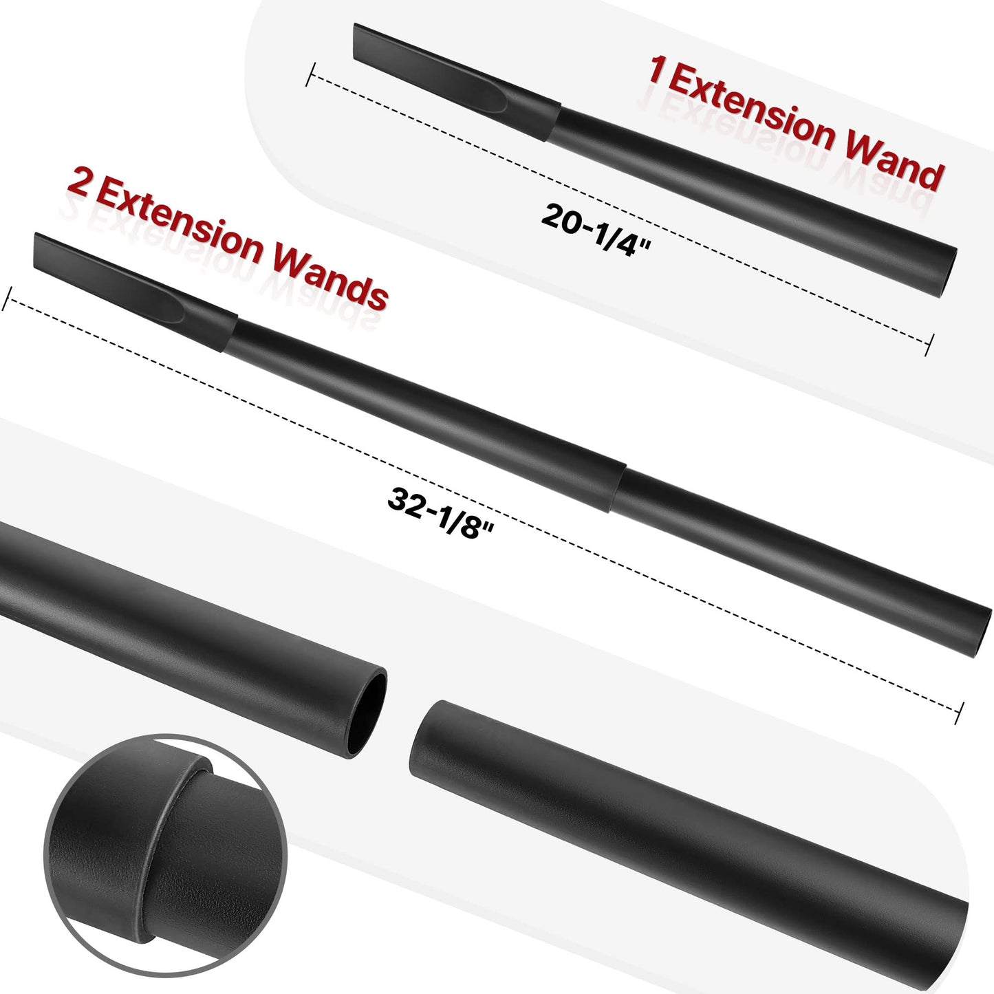 Shop Vac 1-1/4" Crevice Tool with 2 Extension Wands