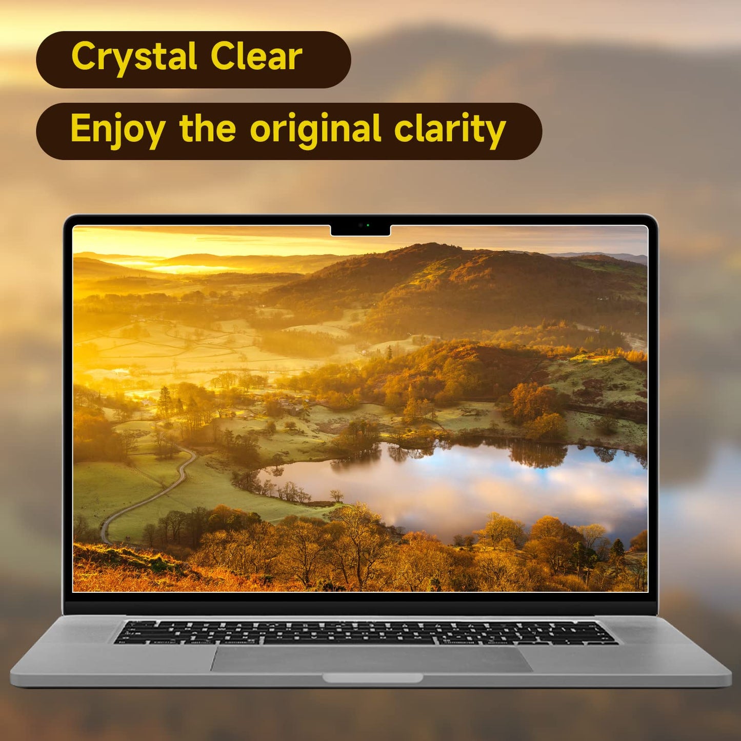 2 Pack Compatible with MacBook Air 13.6 inch Screen Protector (M2/M3/M4 Chip), Matte Anti Glare Film for MacBook Air 13'' (2022-2025)