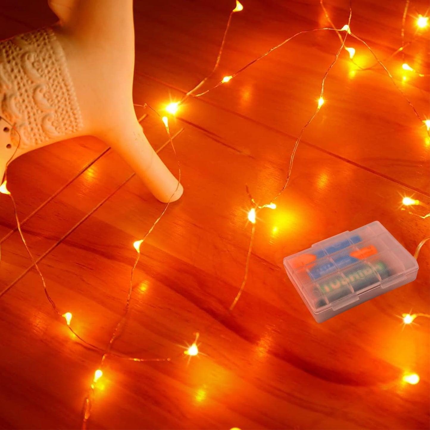 16 50 4 Pack RUICHEN Ft Copper Wire LED Mini Fairy String Lights Battery Operated for Bedroom, Halloween, Parties