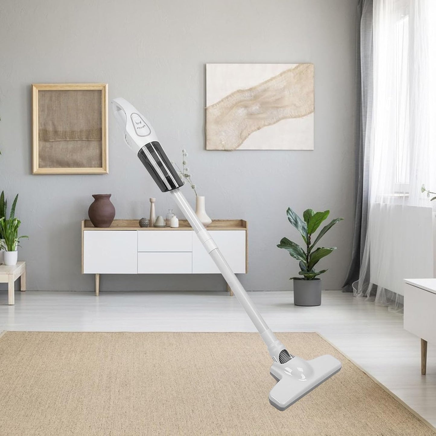 AUNMAS Cordless Stick Vacuum, Lightweight Cleaner with Multifunction Strong Suction for Hardwood Floor, Carpet, Pet Hair