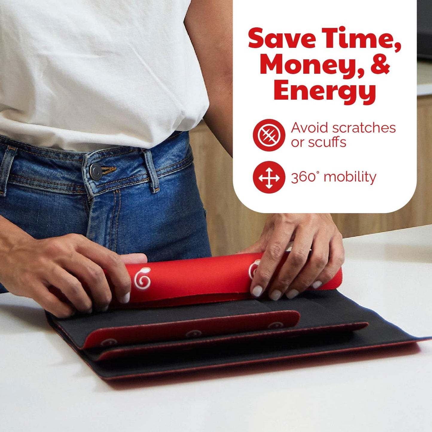 3 Pack Heat Resistant Mats for Countertop – Heat Pad Protector & Appliance Sliders for Kitchen – Cut to fit, Compatible with Ninja, Cuisinart, KitchenAid, Keurig & More