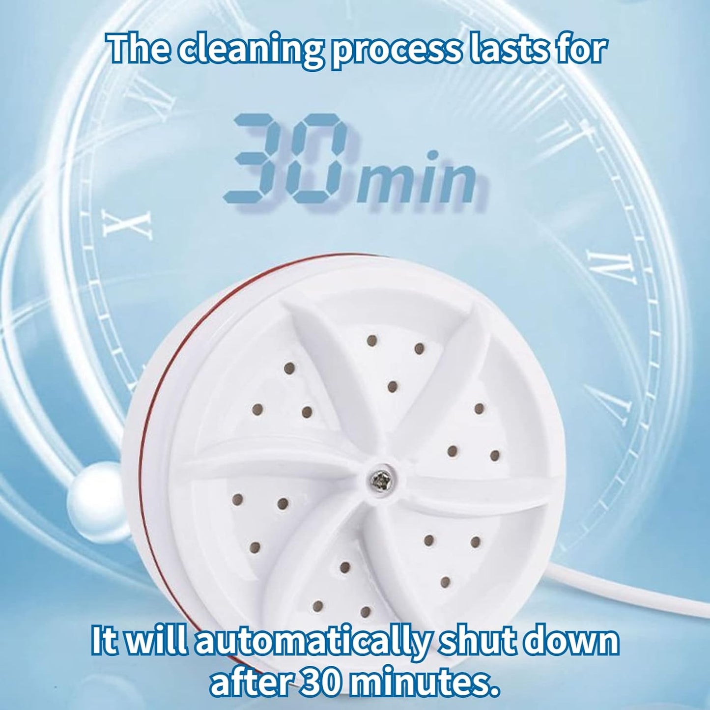 Mini Washing Machine Portable Washer for College Rooms, Travel Home Apartment Laundry, Small Turbine Washer with USB